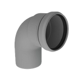 Burgerhout Twinline PP rookgas bocht 100mm 90° 400452140 kopen? | CVketel.nl