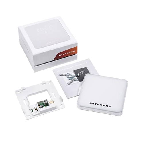Intergas modulerende kamerthermostaat Comfort Touch wit inclusief gateway uit het  doos 032014 | CVketel.nl 