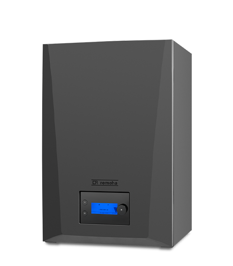 Remeha Quinta 45 HR Soloketel
met excentrische rookgasaansluiting 2 x 80 mm 8,0 - 40,8 kW 7843853 kopen? | CVketel.nl